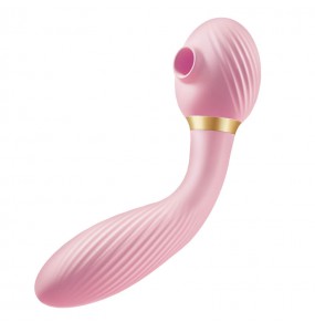 USA SVAKOM - ZEMALIA Bendable Sucking Heating Vibrator Massager Toy (Chargeable - Pink)